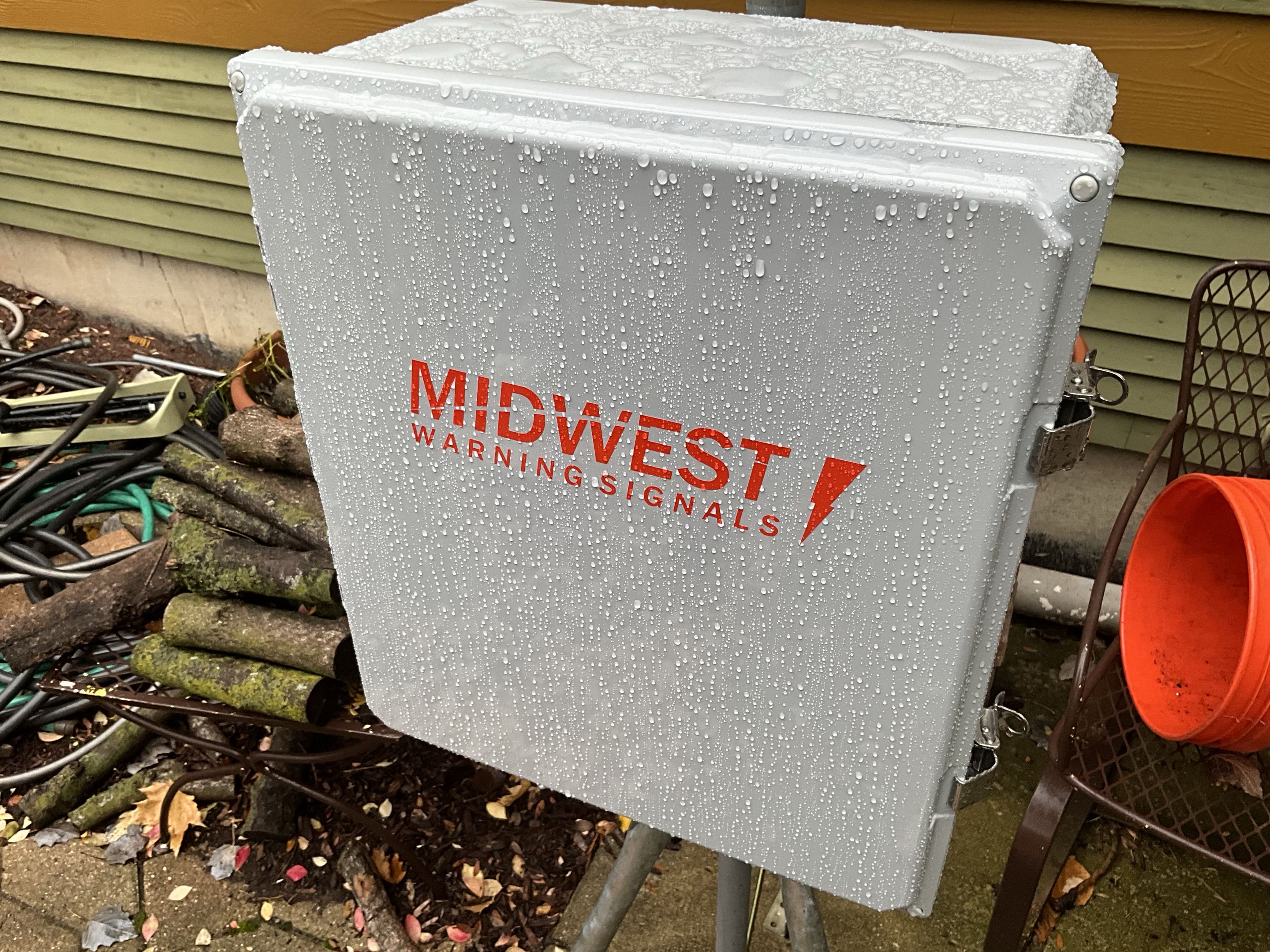 Wet MWS Logo on an enclosure